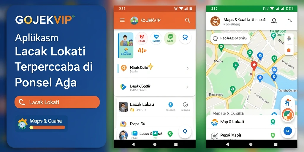 Antarmuka GOJEKVIP yang modern dan mudah digunakan.