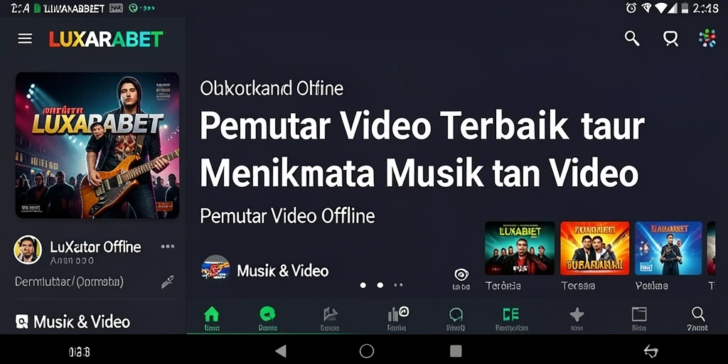 Antarmuka antarmuka LUXARABET yang sederhana dan fungsional.