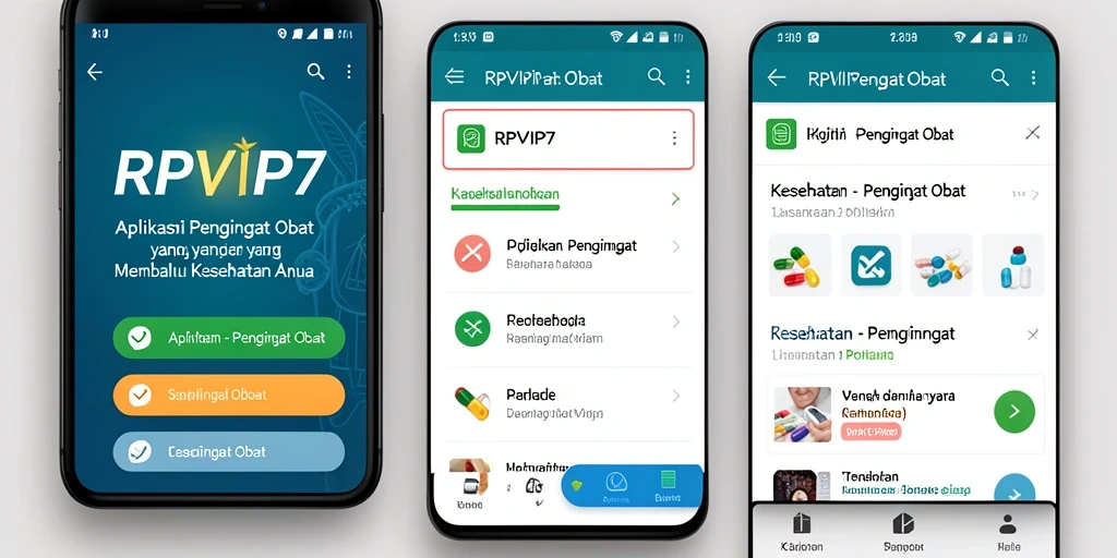 Tampilan antarmuka RPVIP7 yang intuitif dan informatif.