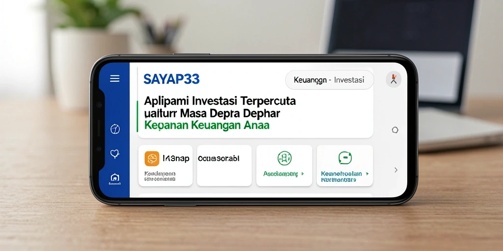 Screenshot antarmuka <strong>SAYAP33</strong> yang menunjukkan fitur Investasi yang mudah digunakan.